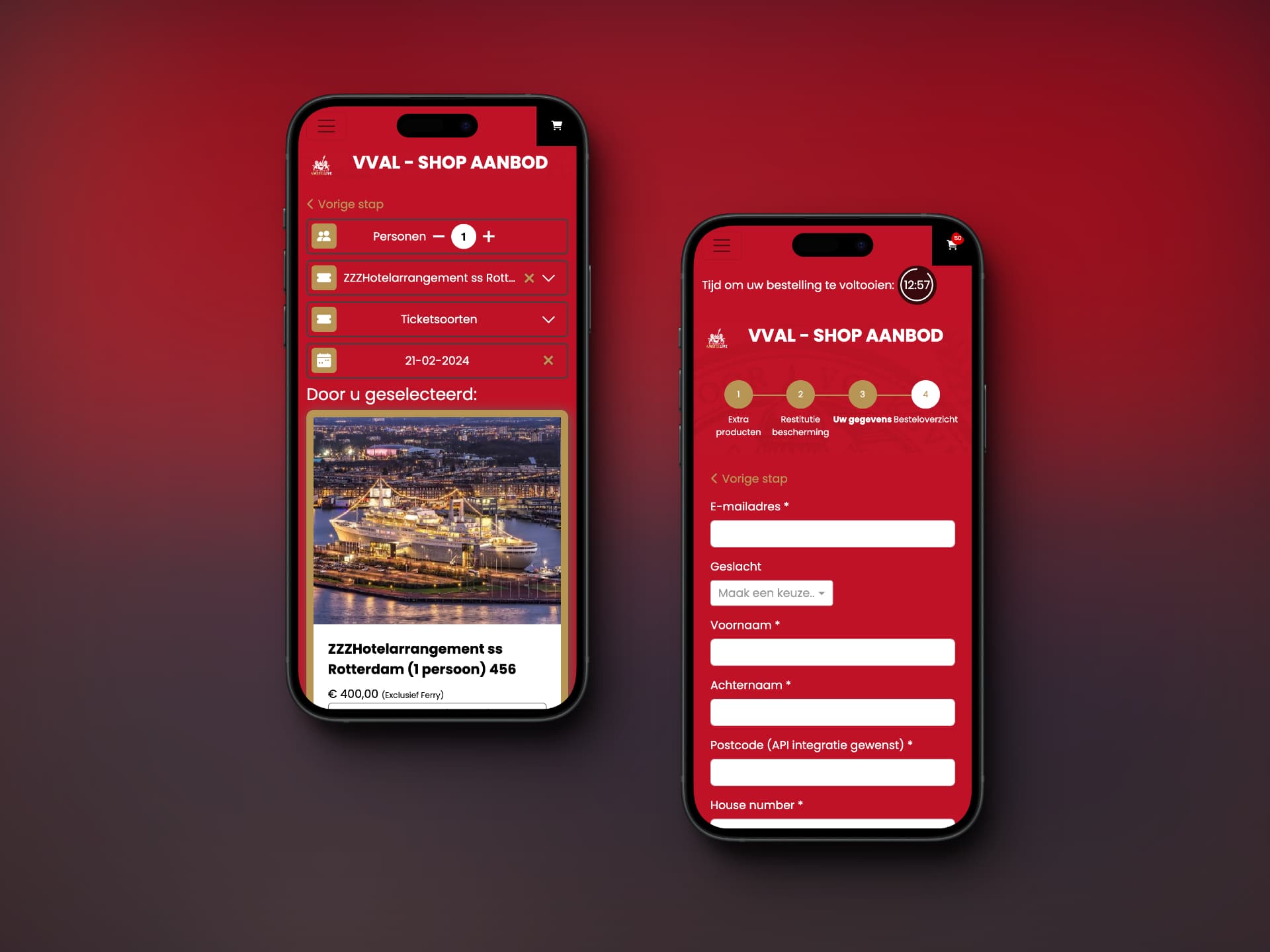 Voorbeeld van We Invite ticketportaal